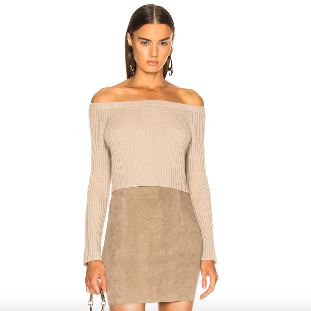 New Sablyn Maja Cashmere Off-The-Shoulder Sweater